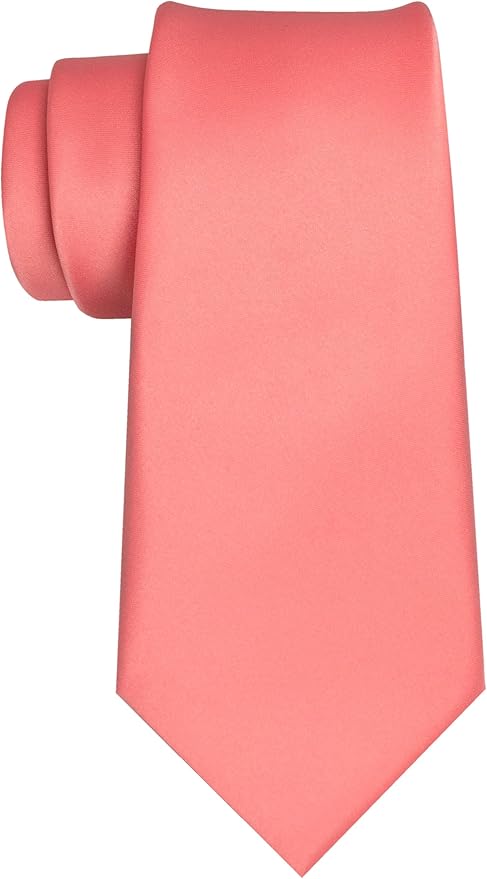 JEMYGINS Solid Color Tie Mens Necktie for Business and Wedding