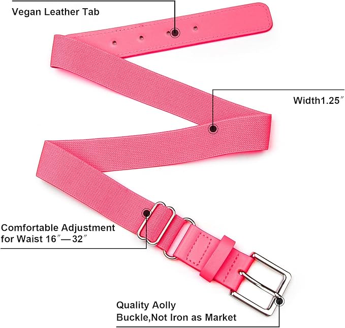 UnFader Baseball Socks and Belts Combo for Youth and Adult, Elastic Softball 2 Pair Socks and 1 Belts