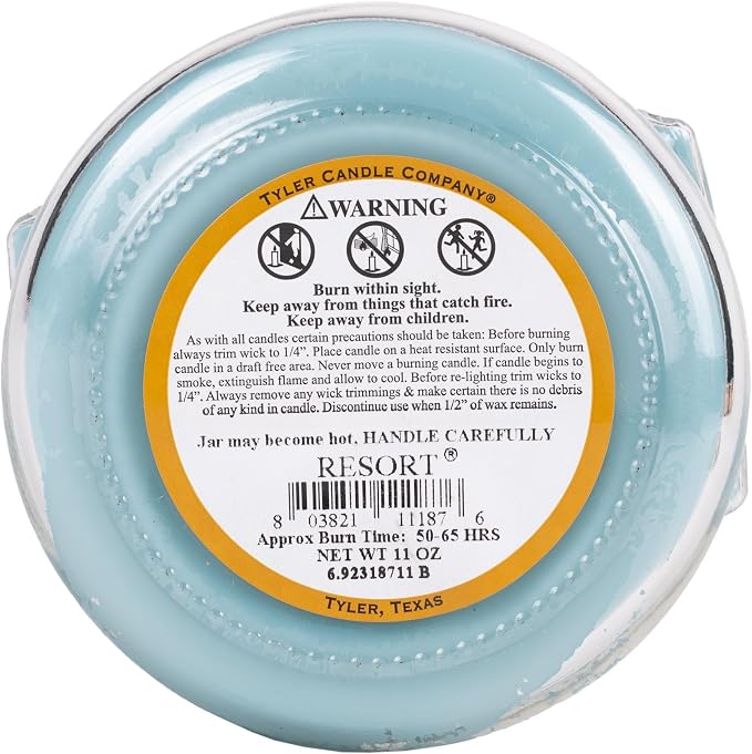 Elanze Designs Tyler Candle Resort 11 Ounce and Limelight 3.4 Ounce Aromatherapy Scented Candles; Set of 4