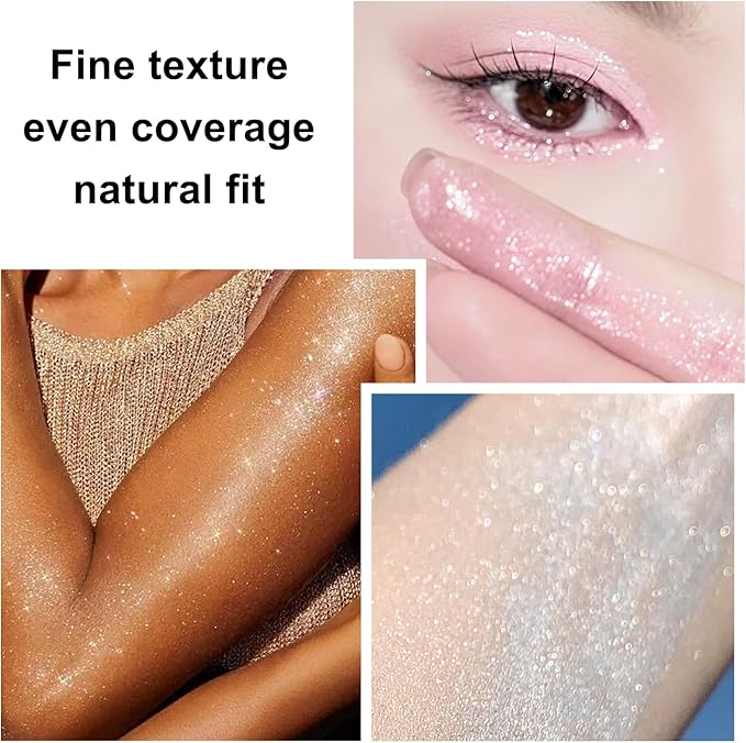 Hair and Body Glitter Spray, 1PC Gold Glitter Hairspray Dry Powder Makeup for Clothes, Festival Rave Prom Loose Sparkle Powder,Holographic Ultra Fine Resin Glitters for Crafts (Gold)