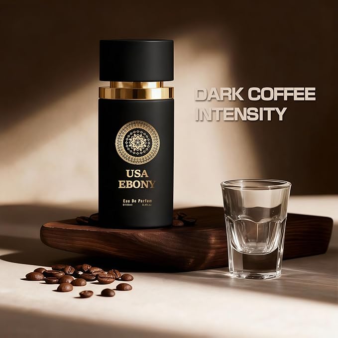 A CENTER USA EBONY Cologne for Men/Eau de Parfum Natural Spray 3.4 Fl Oz Perfume for Men Suitable for All Skin Type Fragrance Daily Used