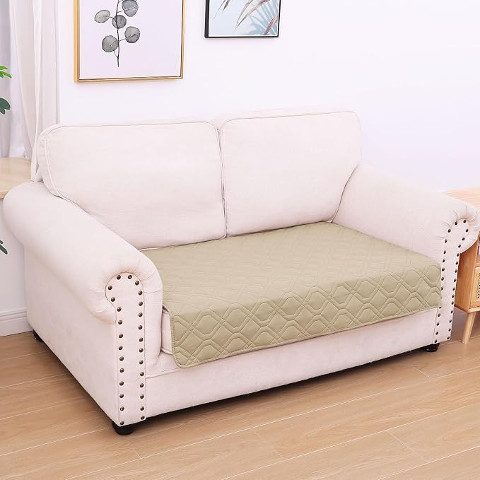 Waterproof Dog Bed Blanket - Soft Pet Blanket & Sofa Cover for Dogs | Reversible Washable Furniture Protector, Couch Covers for Pets (30x53 Inch, Taupe/Taupe)