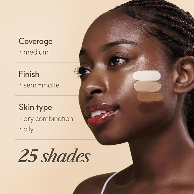 THE FACE SHOP Ink Lasting Liquid Foundation, Full Coverage, 72‑Hour Wear Semi‑Matte Finish, Makeup with Bakuchiol, C410 Gingerbread, 0.84 Fl. Oz.