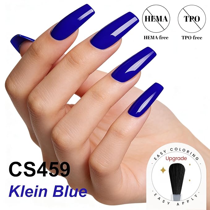 YTD Likomey Klein Blue Gel Nail Polish,15ml Salon Home DIY Manicure and Pedicure Fall Winter Soak Off UV Color Varnish,CS459