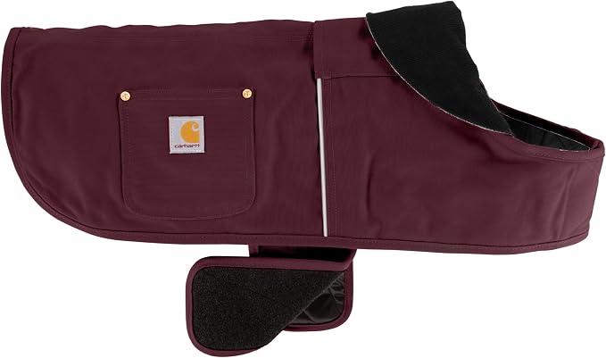 Carhartt Firm Duck Insulated Chore Coat Port L | Dog, Insulated Weather Resistant Jacket for Cold and Windy Conditions
