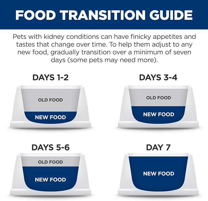 Hill's Prescription Diet k/d Kidney Care Wet Cat Food | #1 Veterinarian Recommended, Vegetable & Tuna Stew, 2.9 oz. Cans, 24-Pack