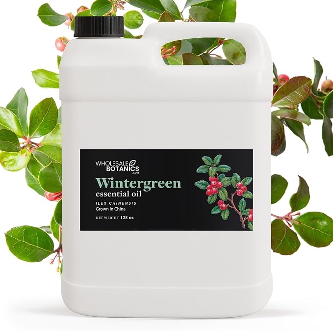 Wintergreen Essential Oil by Wholesale Botanics | Premium Essential Oil | for Aromatherapy, Soaps, Lotions, & Candles | Vegan & Cruelty Free (128 Fl Oz)