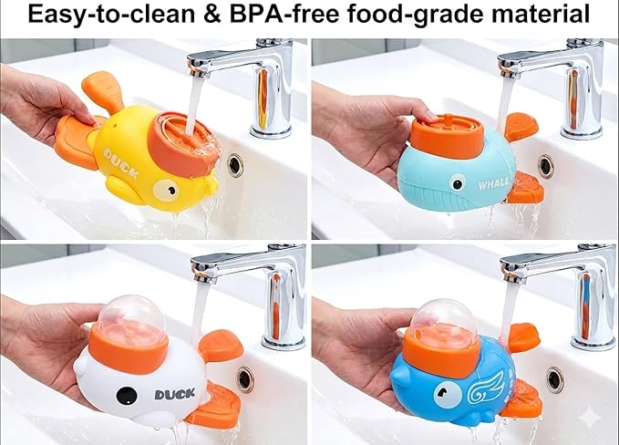 Anxuyixin2-in-1 Duck Shaped Interactive pet Puzzle Toy, Slow Food Dispenser (White Duck and Blue Bird Shaped with Buttons), cat and Dog Snack Dispenser Feeding Toy