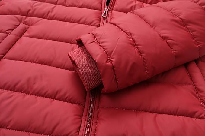 GOLDLADIES Women's Waterproof Long Down Jacket,Warm Winter Hooded Puffer Coat Thickened for Hiking Outdoor