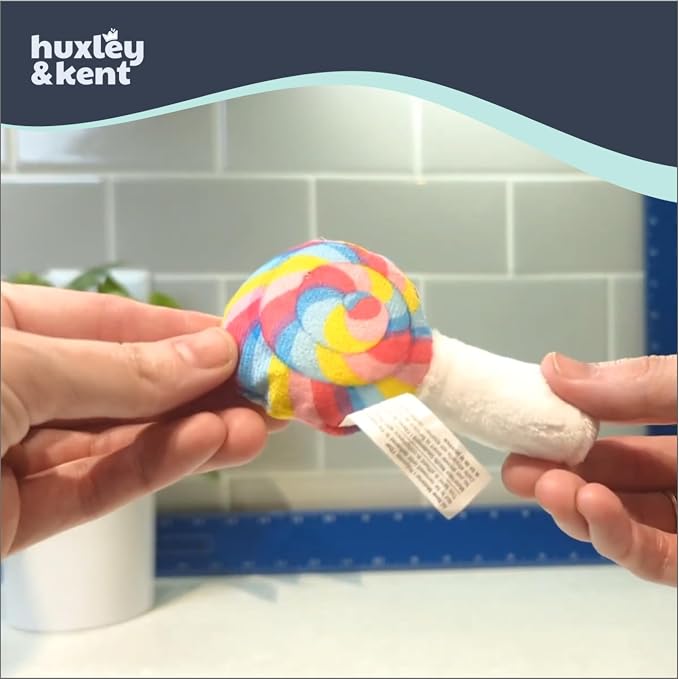 Huxley & Kent Plush Crinkle Catnip Cat Toy, I'm Sweet Lollipop