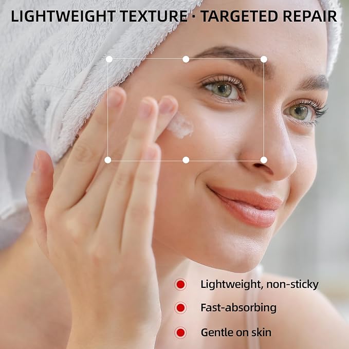 Caffeine & Retinol Under Eye Serum – Dermatologist-Tested, Fast Absorbing, Correction for Puffy Eye Bags Fine Lines Dark Circles Wrinkles While Providing Moisturizing Care