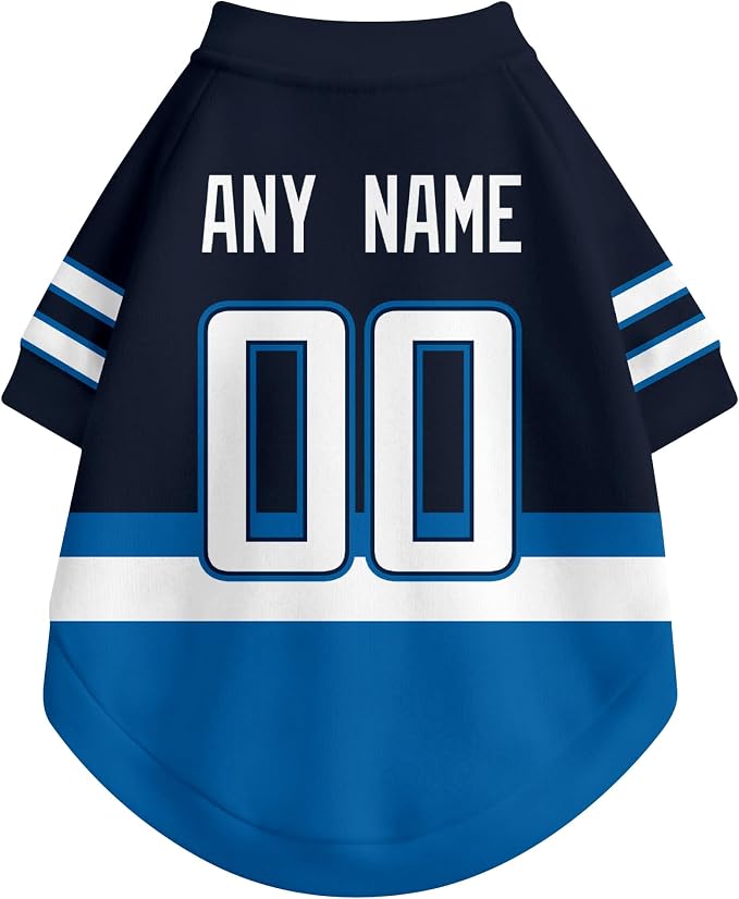 Winnipeg Dog Clothes Personalized Pet T Shirt for Dogs Gift | Custom Name Number Jersey Style Pet Shirt for Dog