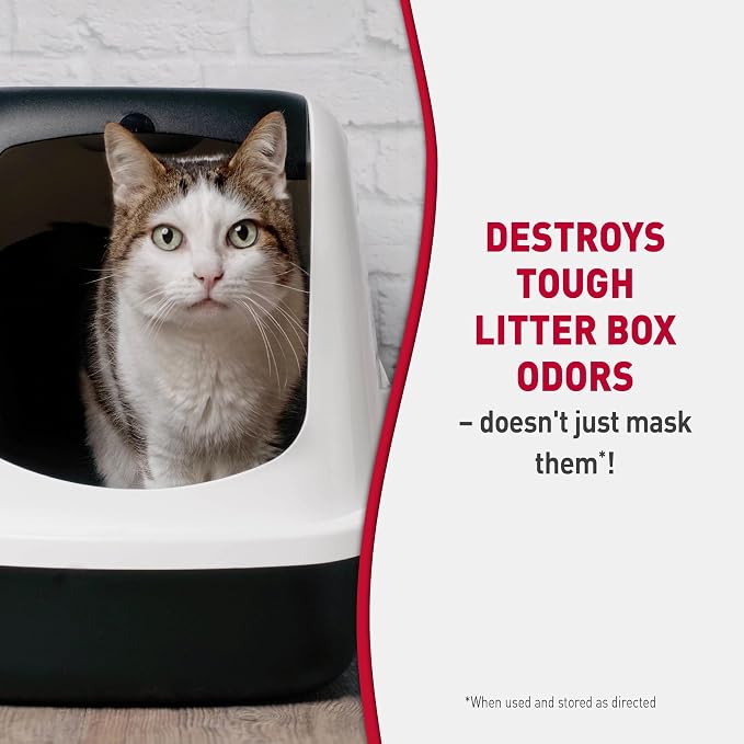 Nature's Miracle Cat Litter Box Odor Deodorizer Powder, 20 oz | Helps Remove Tough Urine, Feces & Ammonia Odors, Use In Litter Box Before Adding Litter, For Manual & Automatic Litter Boxes