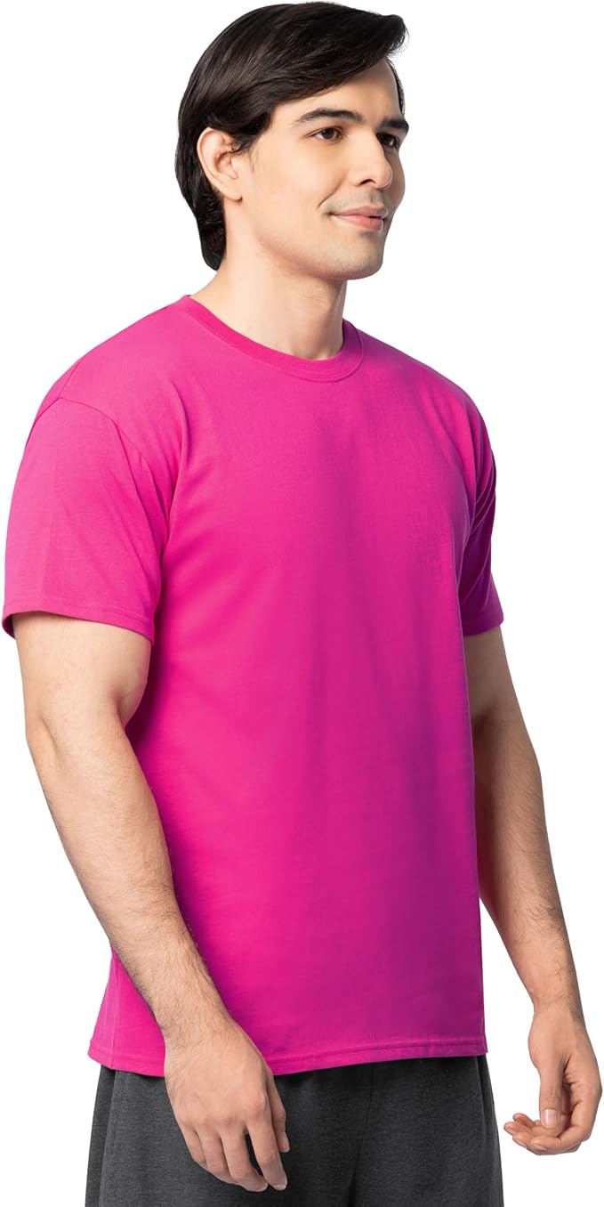 Fruit of the Loom Men's Eversoft Cotton Odor Control & Breathable Moisture Wicking T-Shirts