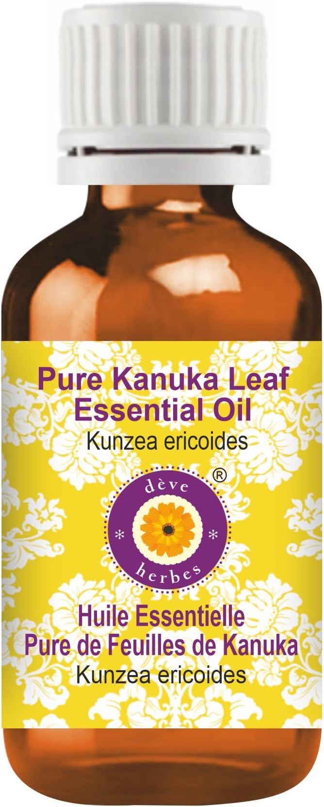 Deve Herbes Pure Kanuka Leaf Essential Oil (Kunzea ericoides) Steam Distilled 30ml (1 oz)