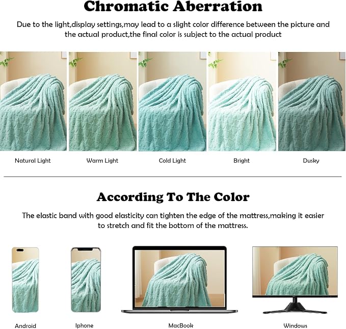 NEWCOSPLAY 3D Heart Checkered Flannel Twin Blanket, Sage Green, 60"x80" | Super Soft Cute Lightweight Decorative Premium Silky Fleece Blanket for Couch Sofa Bed, Gift for Women Men, All Season Use
