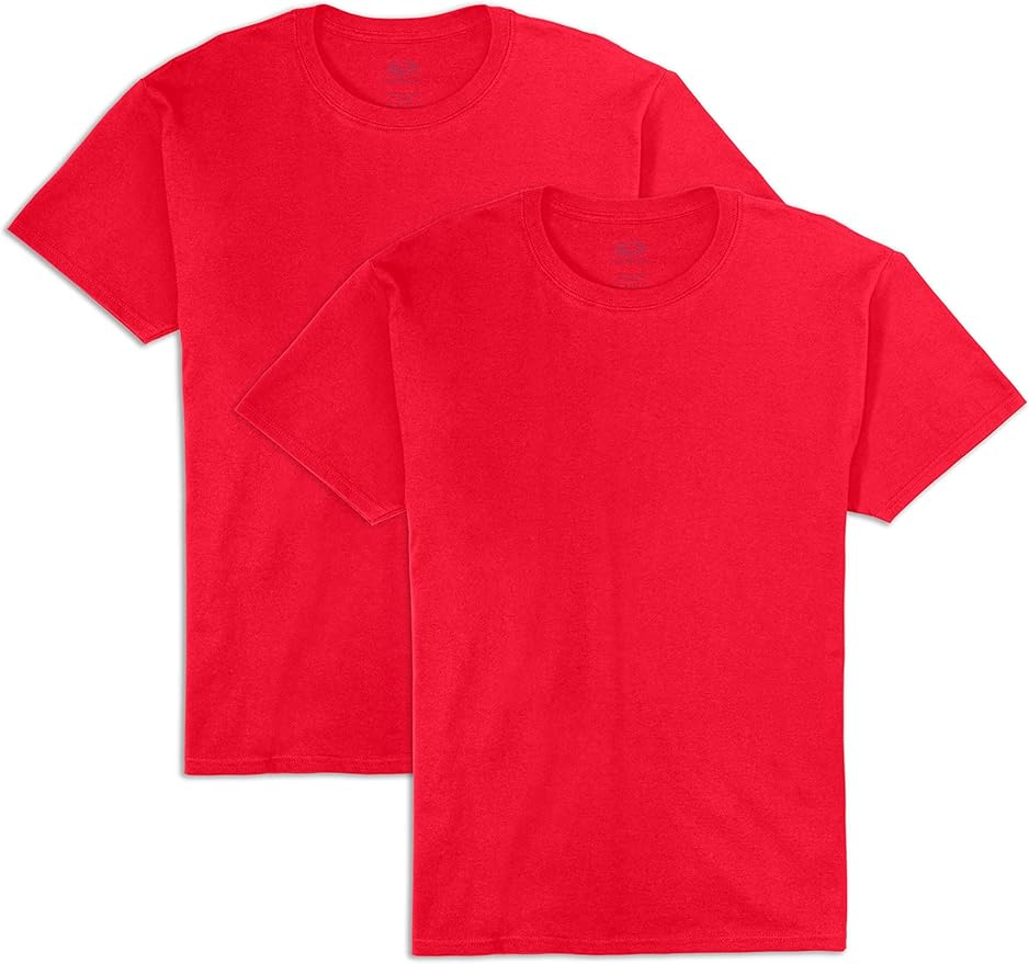 Fruit of the Loom Men's Eversoft Cotton Odor Control & Breathable Moisture Wicking T-Shirts