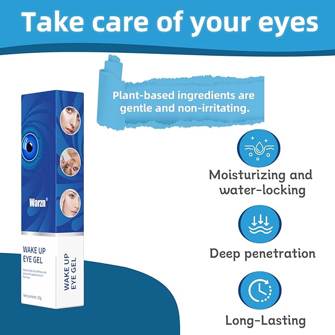 Water Rush Hydrating Eye Gel - Dark Circle Eye Cream with Hyaluronic Acid & Under Eye Serum Puffy Eyes Treatment