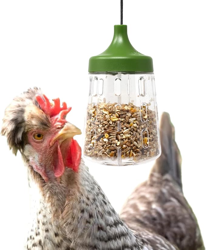 Omlet Pendant Peck Toy | Interactive Slow-Feed Chicken Treat Dispenser | Boredom Busting Enrichment for Hens | Holds About 300g of Feed | Encourages Pecking & Foraging | Available in 2 Designs