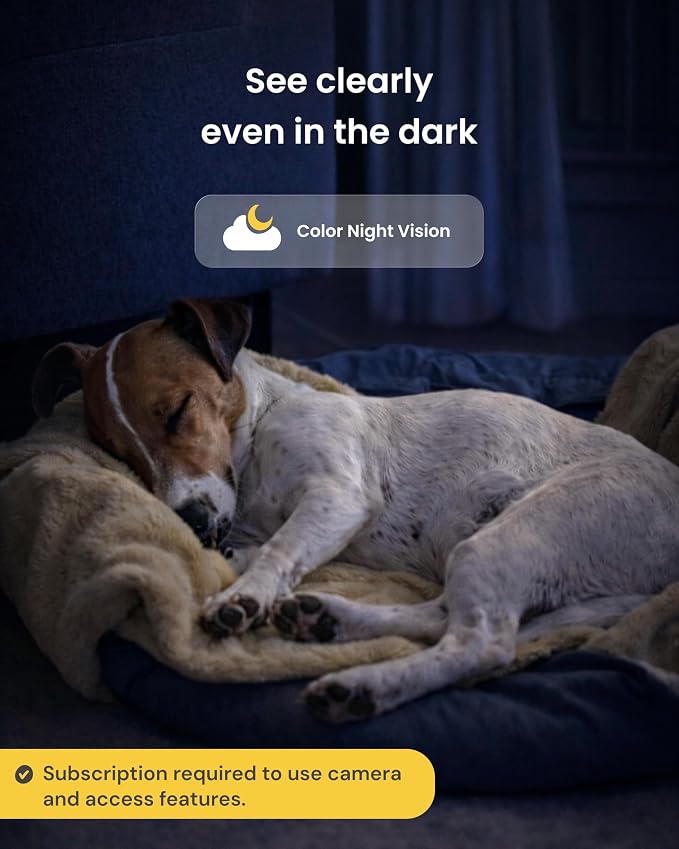 Furbo 360° Dog Camera [Subscription Required] Unlock w/Paid Plan: Home Security & Dog Safety Alerts, Rotating Pet Treat Toss, 2-Way Speaker (Low Risk, 3mo Min. Cancel Anytime) | Stay connected with AI Dog & Home Safety Alerts, Treat Toss, Auto-Tracking...