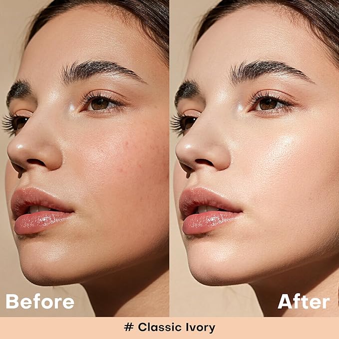 KIMUSE Color Changing Foundation, 4 In 1 Smart Shade Skin Tone Foundation Makeup, Waterproof & Long Wear with Glycerin & Sodium Hyaluronate Tinted Moisturizer Face Makeup For All Skin Tones