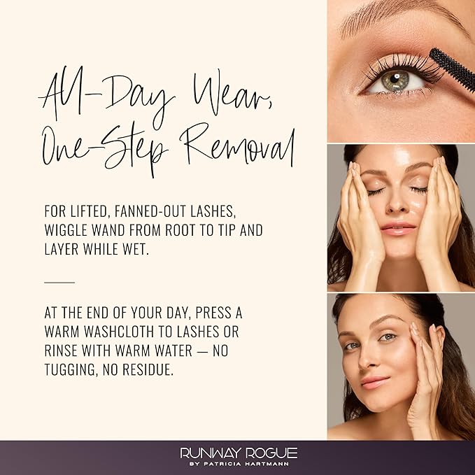 Runway Rogue B5 Tubing Mascara, Clump-Free, Smudge-Free, Lash-Lengthening Formula for Dramatic Eyes, ‘Glossy Black’