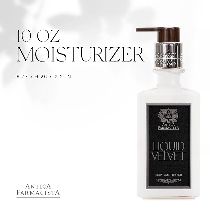 Antica Farmacista Body Moisturizer - Scented Moisturizing Lotion with Aloe Vera, Green Tea & Sweet Almond Oil - Luxury Gift for Any Occasion - Liquid Velvet, 10 fl oz