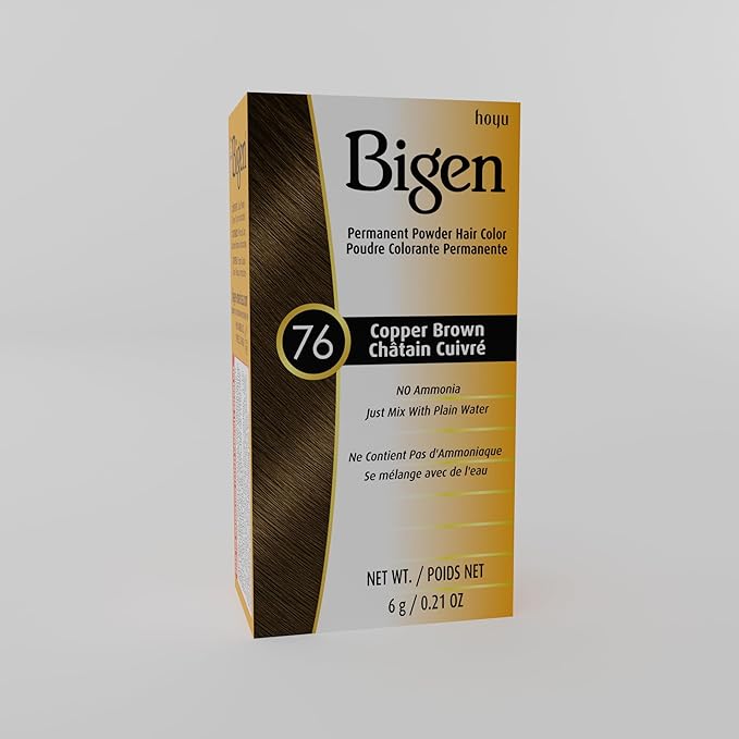 #76 Copper Brown Bigen Permanent Powder - 6 Pack