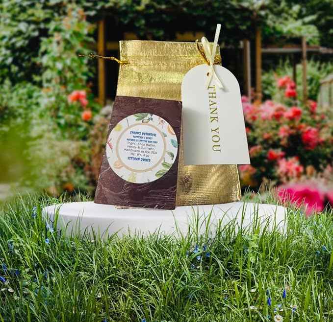 Honey and Turmeric Handmade Bar Soap with Organic Honey, Turmeric and Glycerin | For a Bright Natural Glow | Enjoy a Cool, Refreshing Feeling Each Time You Use This Soap