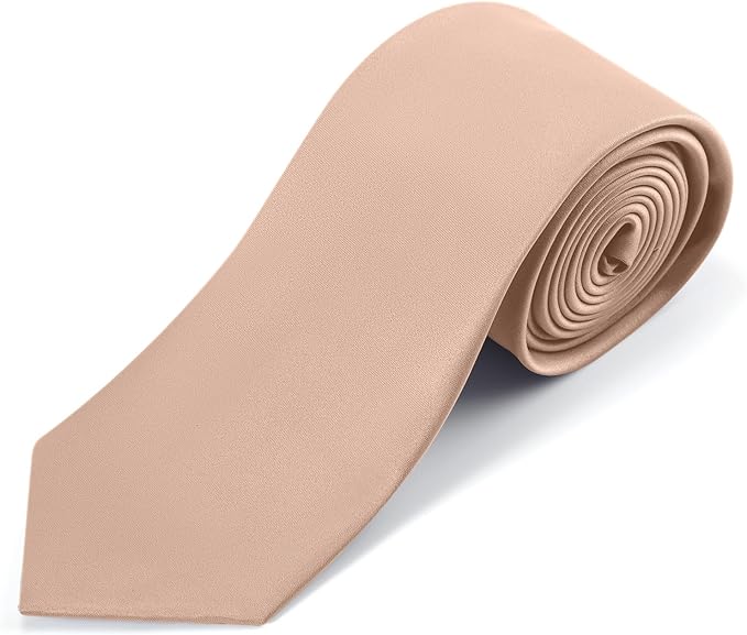 Black Tie Set in Gift Box Mens Solid Color 3.15" (8CM) Black Necktie and Pocket Square Set