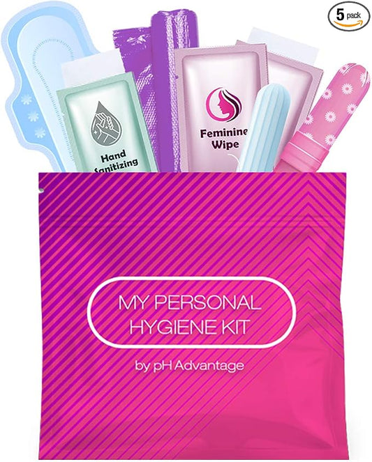 Portable Period Kit: Essential Period Pouch for Teen Girls in School, Travel, and Daily Use - Ideal for Parents, Schools, Churches, Businesses, and Homeless Outreach - Pink (Menstrual Kit, 1)