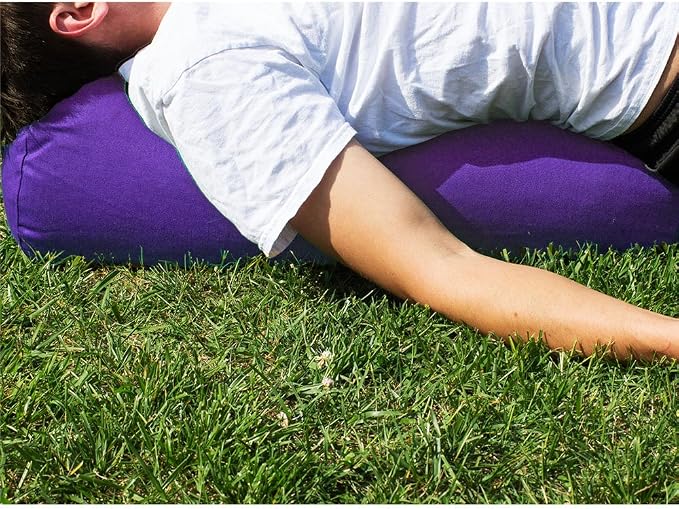 YogaAccessories MAX Support Deluxe Round Cotton Yoga Bolster