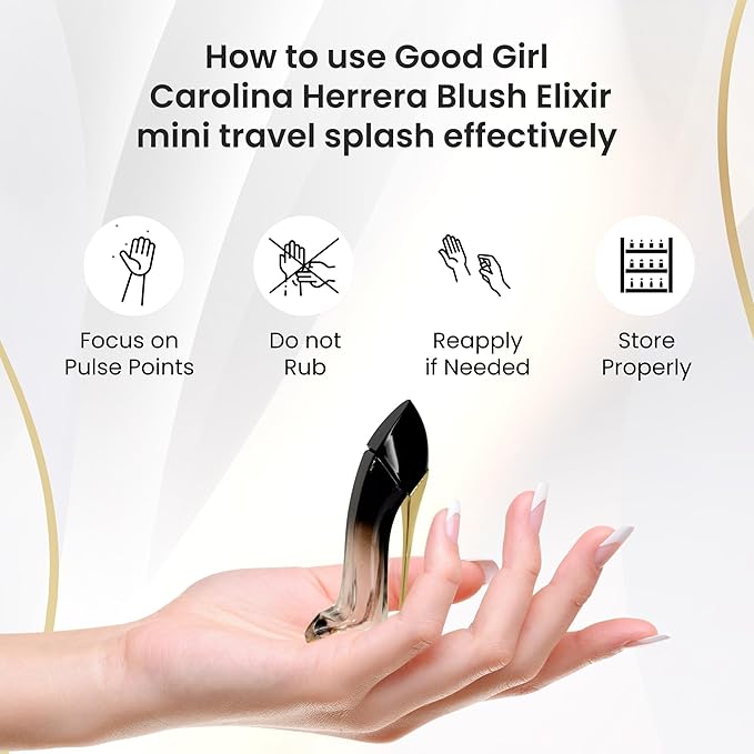Good Girl Blush Elixir by Carolina Herrera Perfume for Women Mini Travel EDP Splash 0.24 oz