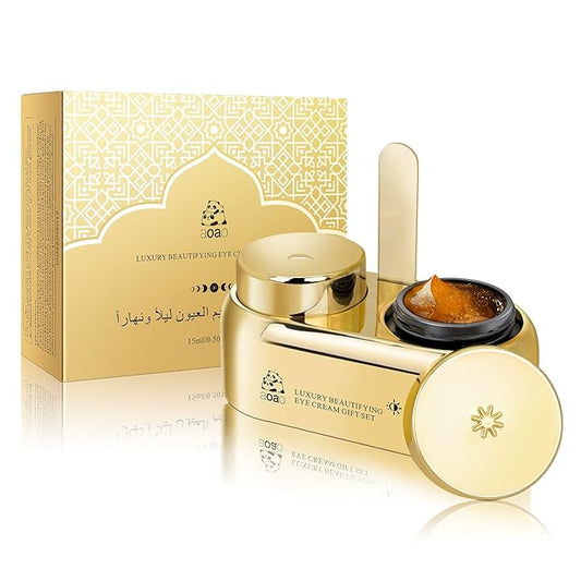 AOAO Anti-Wrinkle, Firming & Brightening Eye Cream, Day & Night Treatment with Niacinamide, Smooth & Lift for Dark Circles, Puffiness and Wrinkles, Birthday Under Eye Cream Gift for Women 15ml/0.5oz