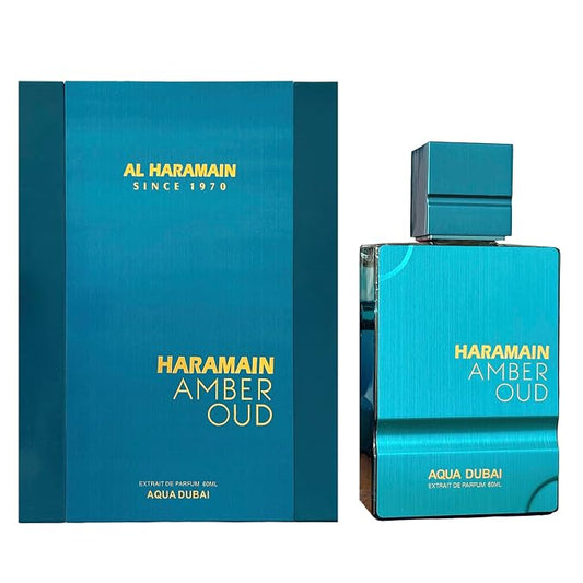 Al Haramain Amber Oud - Aqua Dubai - Cologne for Men and Women - Bergamot, Amber, Musk Fragrances - Long Lasting Perfume for Men and Women - 60ml (2.0 oz)
