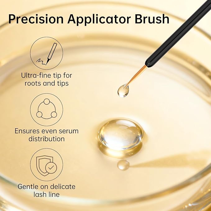 Eyelash Serum with Peptides & Biotin – Lash Enhancing Serum for Fuller-Looking Lashes, Helps Condition, Strengthen & Reduce the Look of Lash Breakage