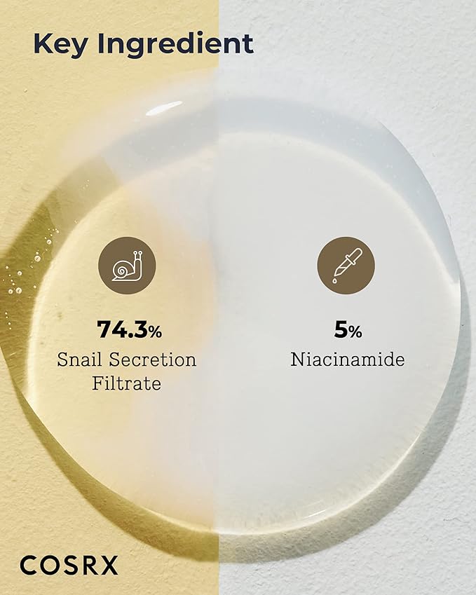 COSRX Glass Skin Ritual- Snail Mucin 92 Cream + Dual Essence- Mositurize Dry and Dull Skin to Achieve Radiant Glass Skin