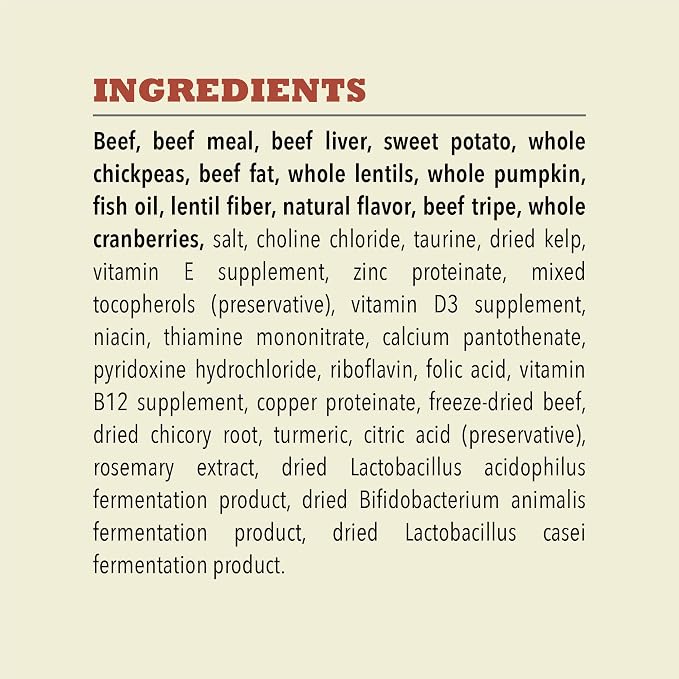 ACANA Singles Limited Ingredient High Protein Dry Dog Food Beef 22.5lb Bag | Freeze Dried, Grain Free, High Protein, Made in the USA, Omega-3 Fatty Acids, Immune Support, Limited Ingredient