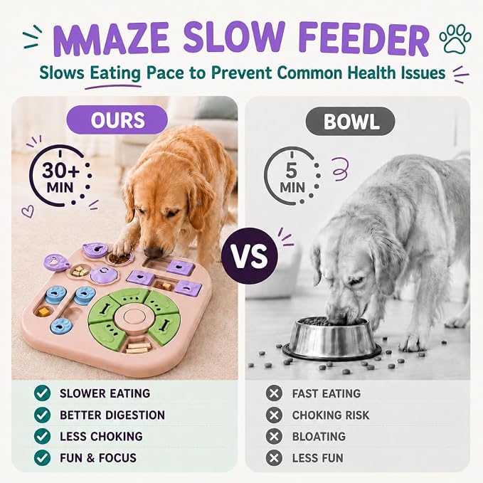 Interactive Cat Puzzle Toy, Maze Slow Feeder, 11.02 in