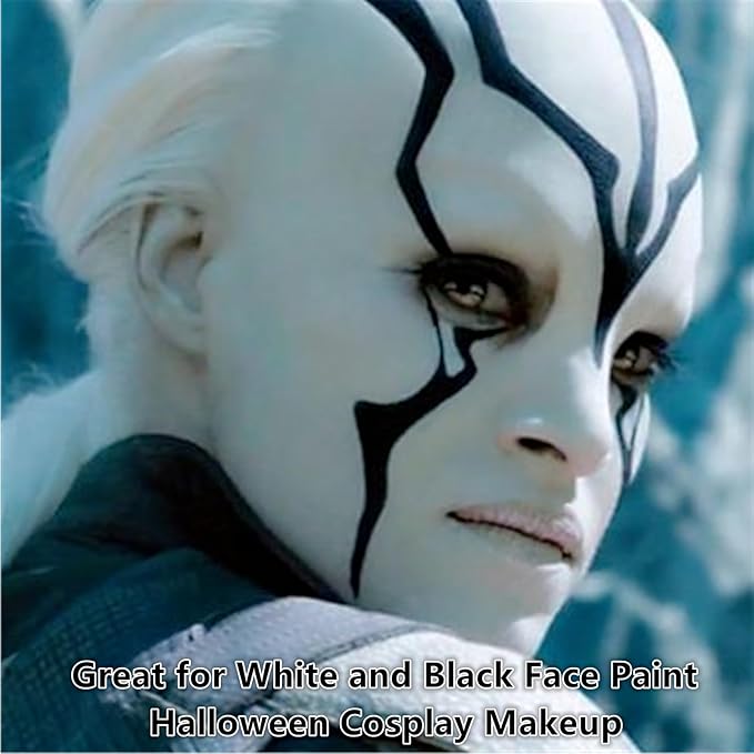 Go Ho Liquid White Face & Body Paint - Water Based, Special FX & Halloween Makeup