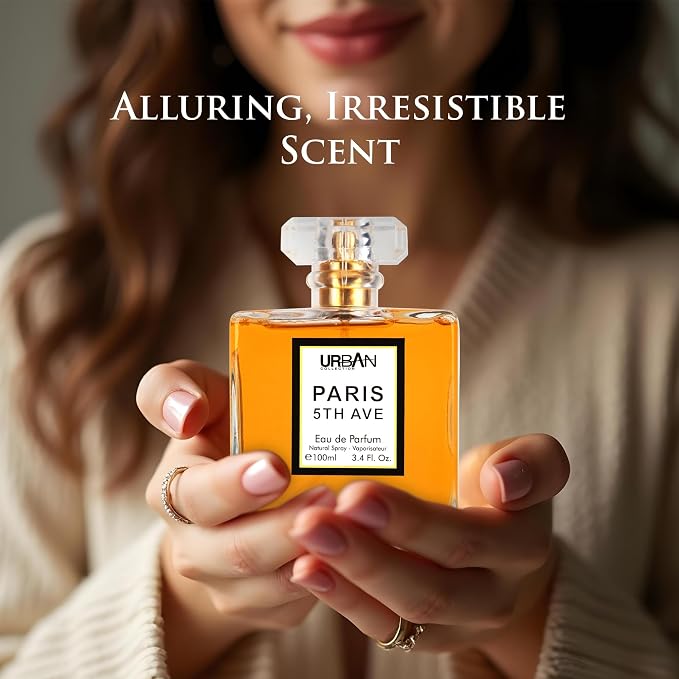 Paris 5th Avenue for Women Eau De Parfum - Top Notes of Aldehydes, Neroli, Ylang Ylang, Bergamot & Peach - Base Scents From Vetiver, Patchouli, Oakmoss, Sandalwood & Vanilla - Elegant 100ml Bottle
