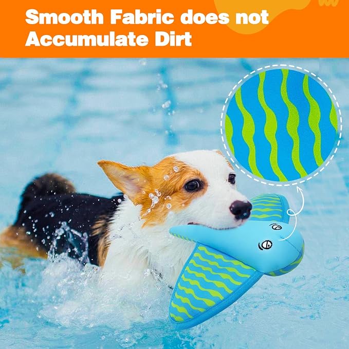 Squeaky Dog Toys, Floating Dog Toys for Indoor or Outward Play, Interactive Dog Gifts for Small and Medium Dogs – Manta
