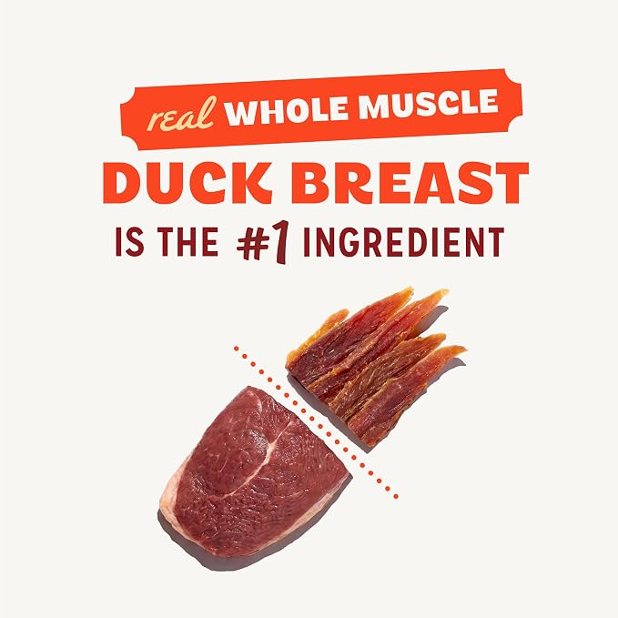 Pur Luv Duck Jerky Treats | Made with 100% Duck Breast, Real Duck Treats for Dogs, High Protein Dog Treats, Natural Limited Ingredient Dog Snacks