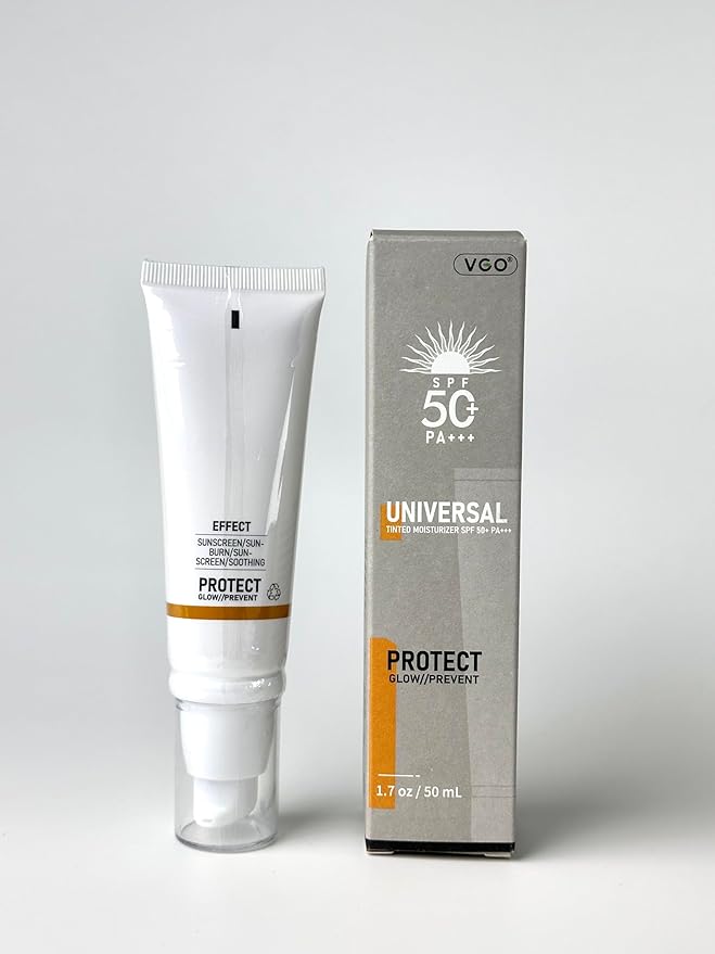 VGO Tinted Sunscreen SPF 50, Hydrating Sun Essence 50ml / 1.7oz - 2 Packs
