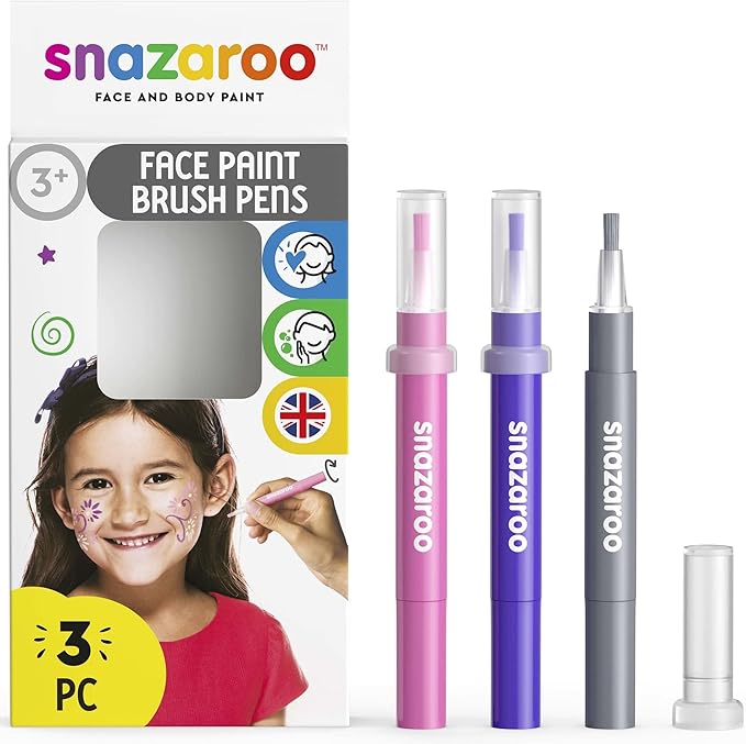 Snazaroo Face Paint Brush Pen, Set of 5, Fantasy