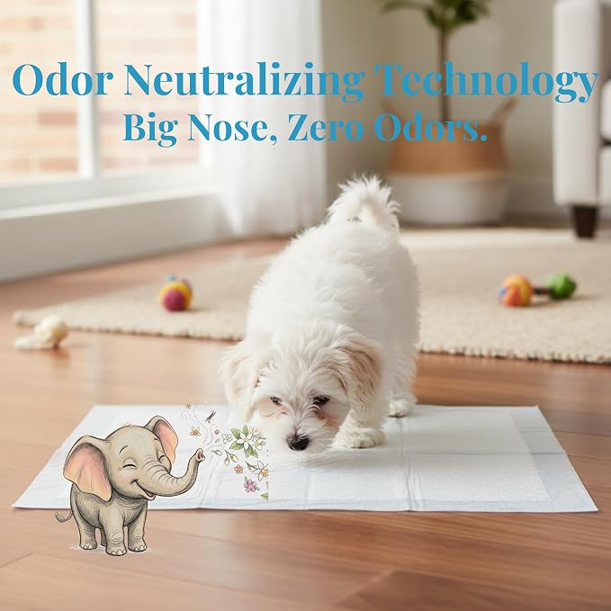 22x22 Large 80 Count Quick Drying Super Absorbent Pee Pads | Leak-Proof Unscented White Potty Training Puppy Pads for Dogs, Premium Quality Heavy Duty Absorbent Disposal Pads