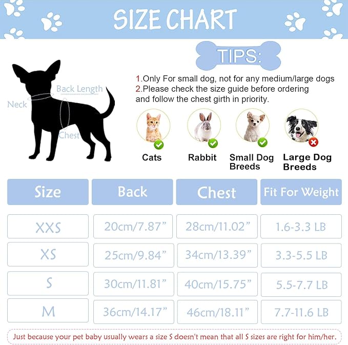 Yikeyo Dogs Sweater,Dog Sweaters Pajamas for Small Dogs,Fleece Warm Puppy Onesie,Chihuahua Yorkie Clothes,Pet Outfit Apparel,Blue,XXS,Chest 11IN