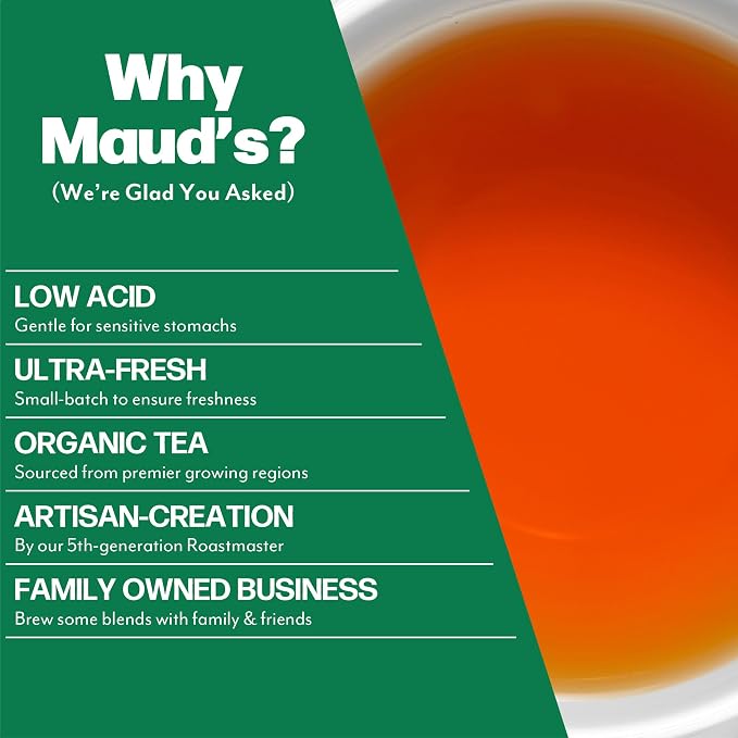 Maud's Organic Chamomile Lavender & Organic Peppermint Tea Bundle, 48 ct, Single Serve Pods – 100% Gourmet Blended Tea Leaves, Compatible with Keurig K Cups Maker
