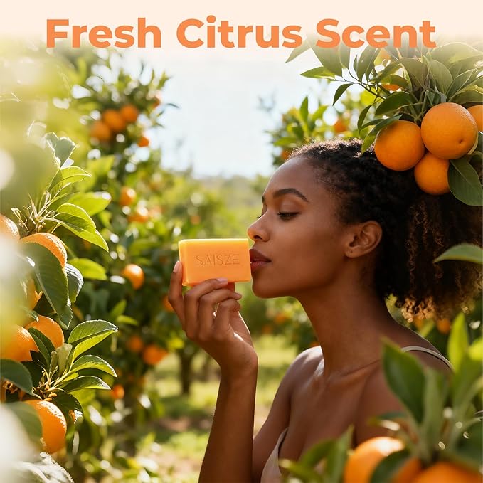 Turmeric Soap Bar, Kojic Acid Soap, 4oz x 2 BARS, Dark Spots Remover for Face and Body, Brightening, Hyperpigmentation