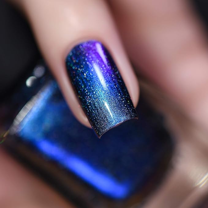 ILNP Shockwave (H) - Vivid Blue to Purple Holographic Ultra Chrome Nail Polish